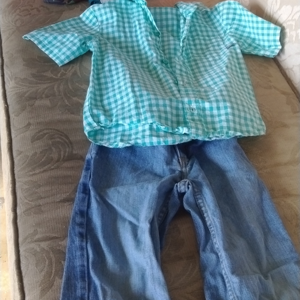 Just one you button up Sonoma blue jean boys size 5